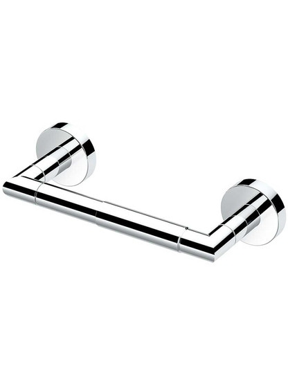 Glam Toilet-Paper Holder in Polished Chrome.